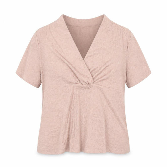 Womens UK Size 16 Julipa Pink Basic T-Shirt