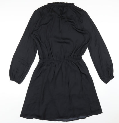 Gap Womens Black Polyester A-Line Size M V-Neck Pullover