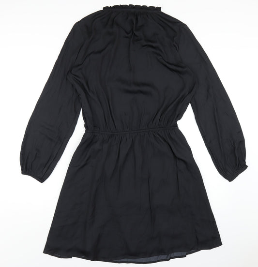 Gap Womens Black Polyester A-Line Size M V-Neck Pullover