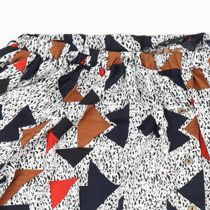 AX Paris Womens Multicoloured Geometric Polyester A-Line Size 22 Off the Shoulder Pullover