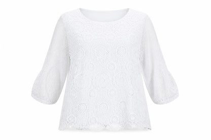 Womens UK Size M Anna Rose White Basic T-Shirt