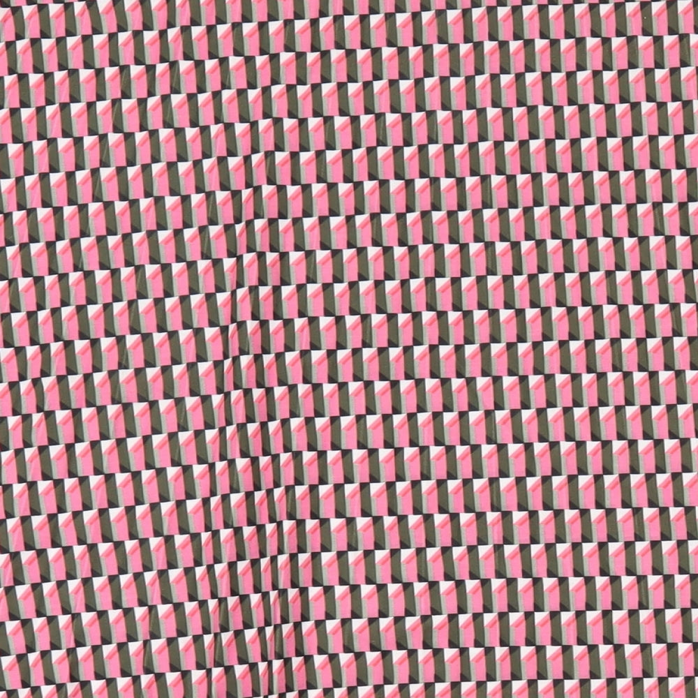 Marks and Spencer Womens Multicoloured Geometric Polyester A-Line Skirt Size 22