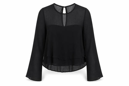 Womens UK Size 6 Nobody's Child Black Basic T-Shirt