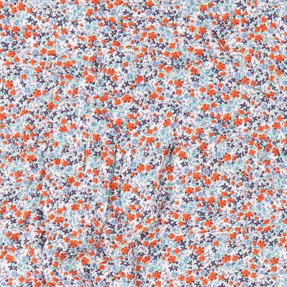 Marks and Spencer Womens Multicoloured Floral Viscose A-Line Skirt Size 24 Zip