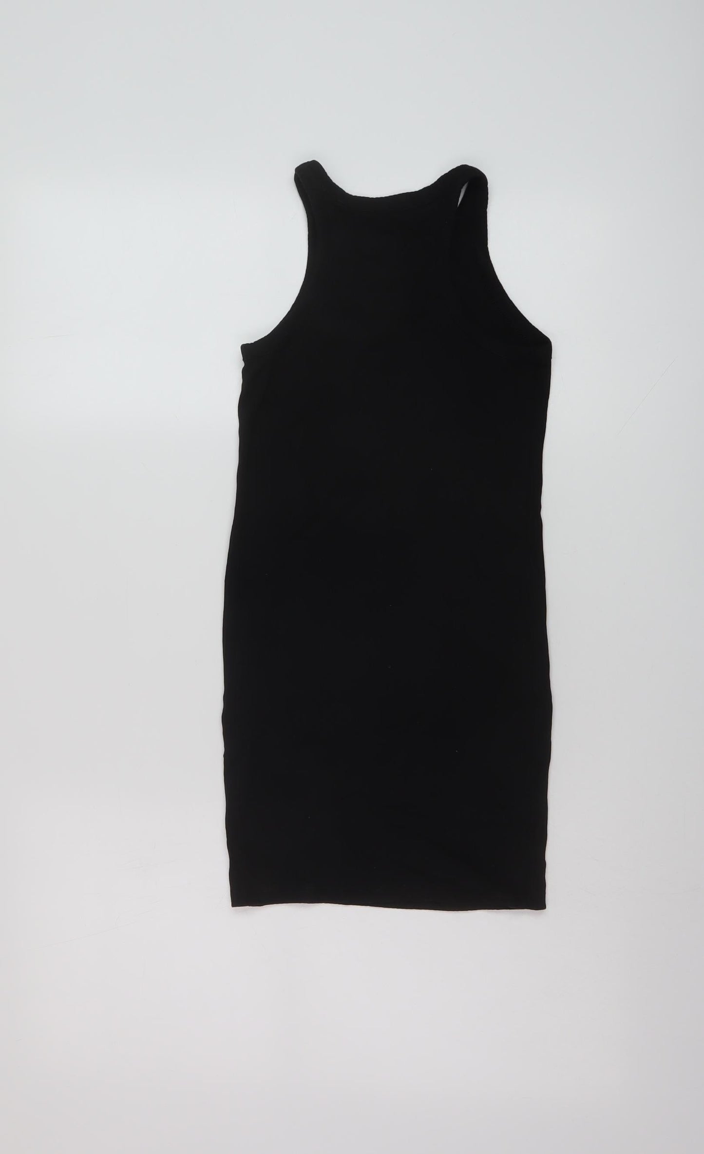 H&M Girls Black Cotton Mini Size 10-11 Years Round Neck Pullover