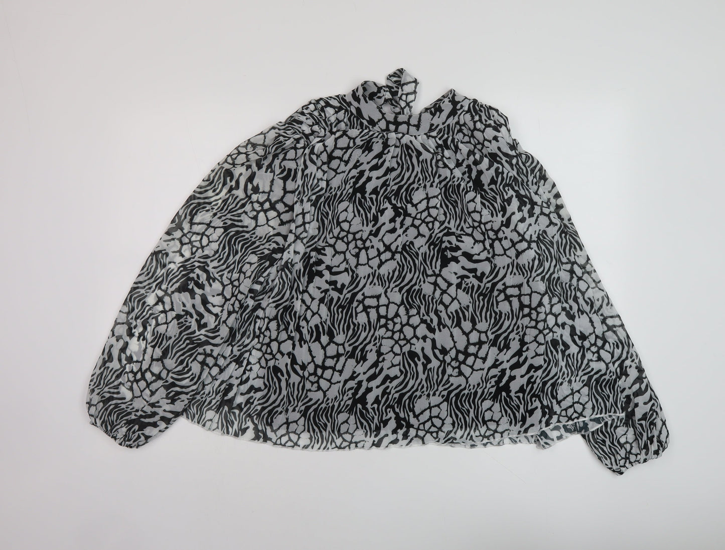 Womens UK Size 8 River Island Black Basic Blouse