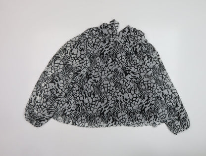 Womens UK Size 8 River Island Black Basic Blouse