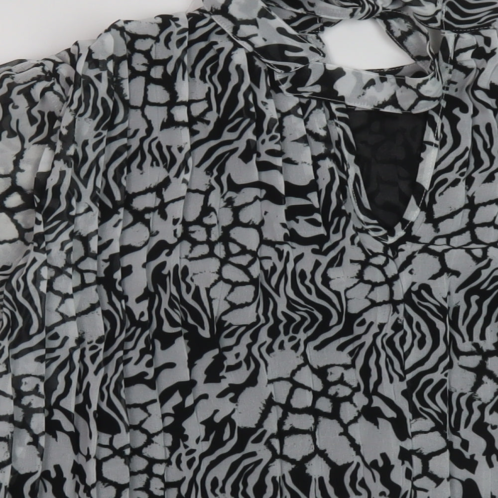 Womens UK Size 8 River Island Black Basic Blouse