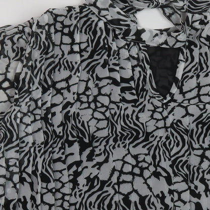 Womens UK Size 8 River Island Black Basic Blouse