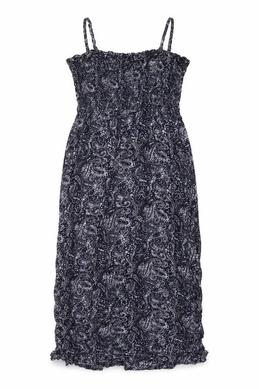 B.You Womens Blue Geometric Viscose A-Line Size 20 Square Neck Pullover