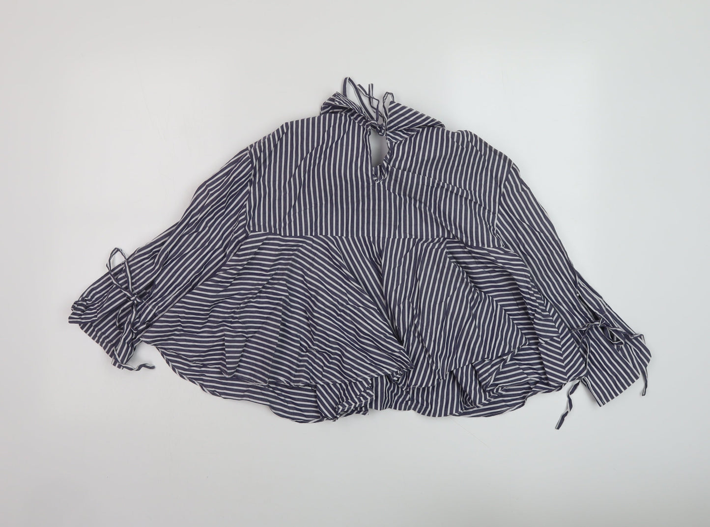 Womens UK Size XS Zara Blue Basic Blouse