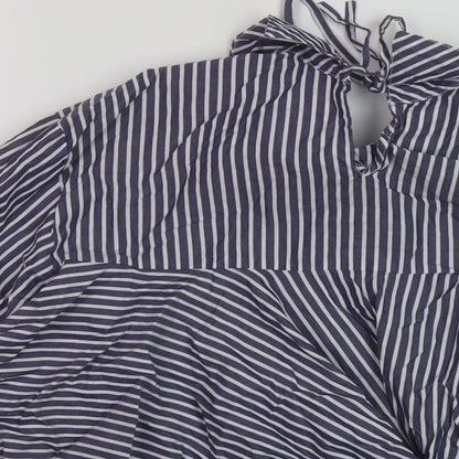 Womens UK Size XS Zara Blue Basic Blouse