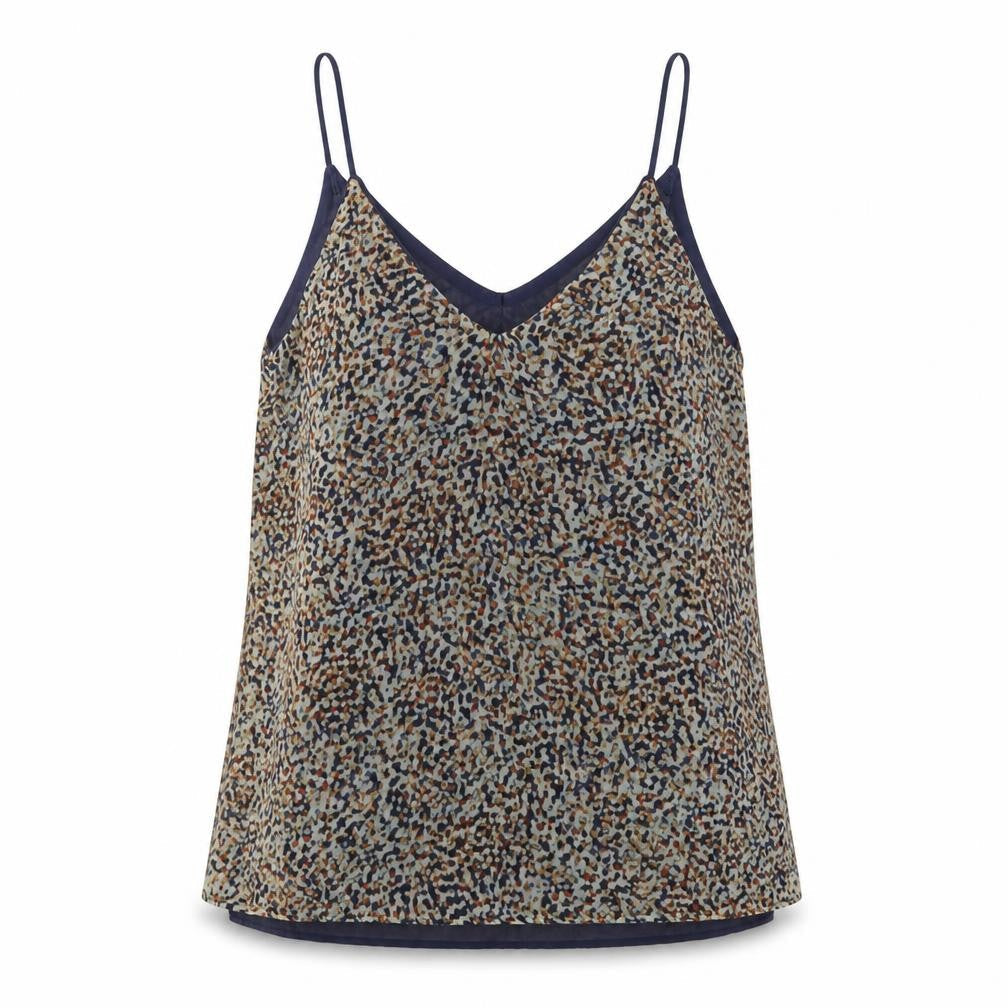 Womens UK Size S Zara Beige Basic Tank