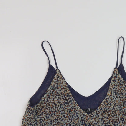 Womens UK Size S Zara Beige Basic Tank