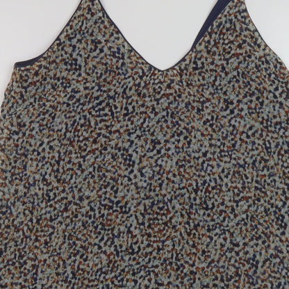 Womens UK Size S Zara Beige Basic Tank