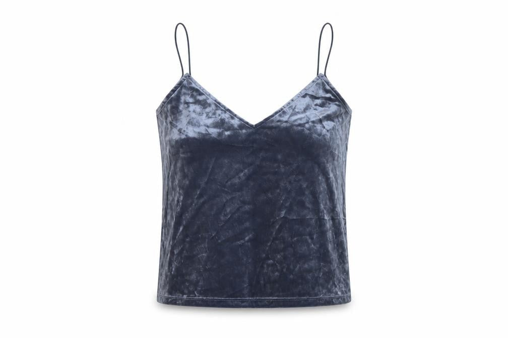 Womens UK Size M H&M Blue Basic Tank
