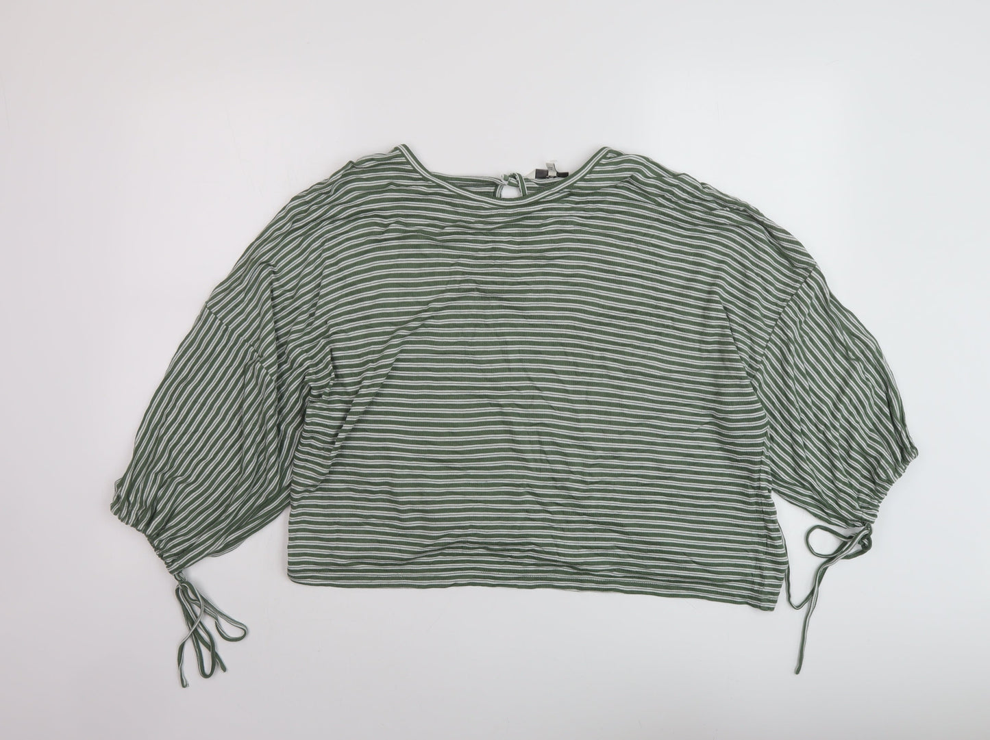 Womens UK Size 8 NEXT Green Basic Blouse