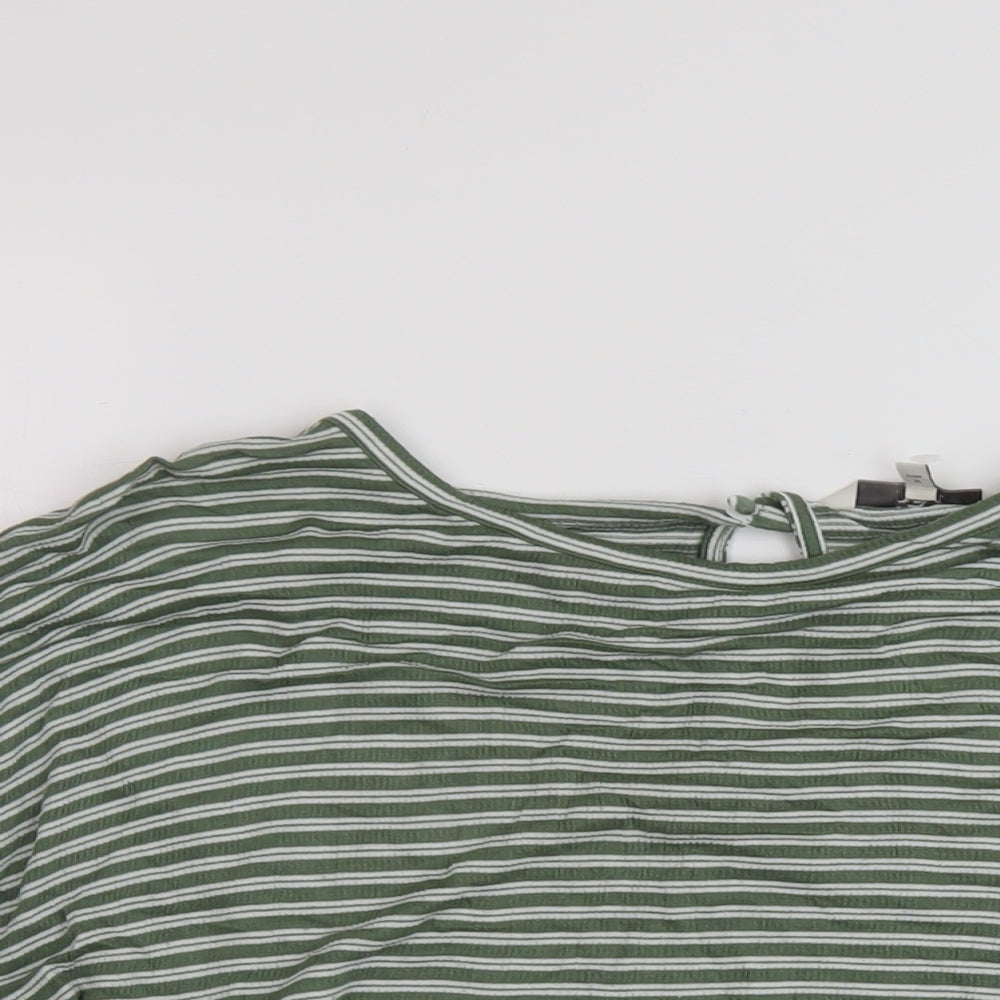 Womens UK Size 8 NEXT Green Basic Blouse