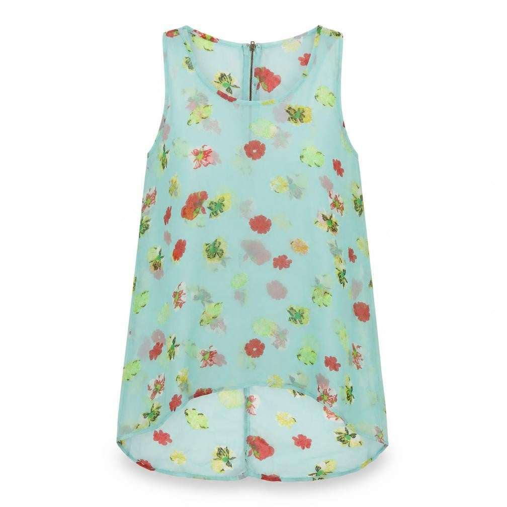 Womens UK Size 12 AX Paris Green Basic Tank