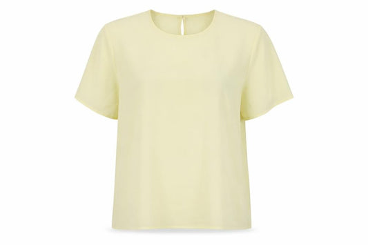 Womens UK Size 20 Bonmarché Yellow Basic T-Shirt