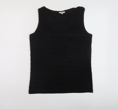 Womens UK Size 16 M&Co Black Basic Tank