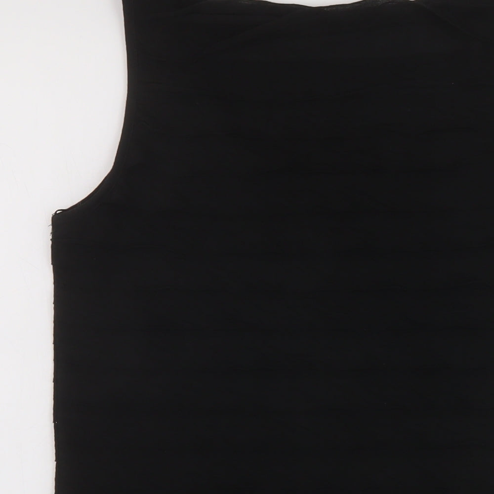 Womens UK Size 16 M&Co Black Basic Tank