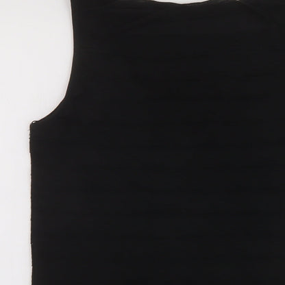 Womens UK Size 16 M&Co Black Basic Tank