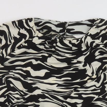 Womens UK Size S H&M Black Basic Blouse