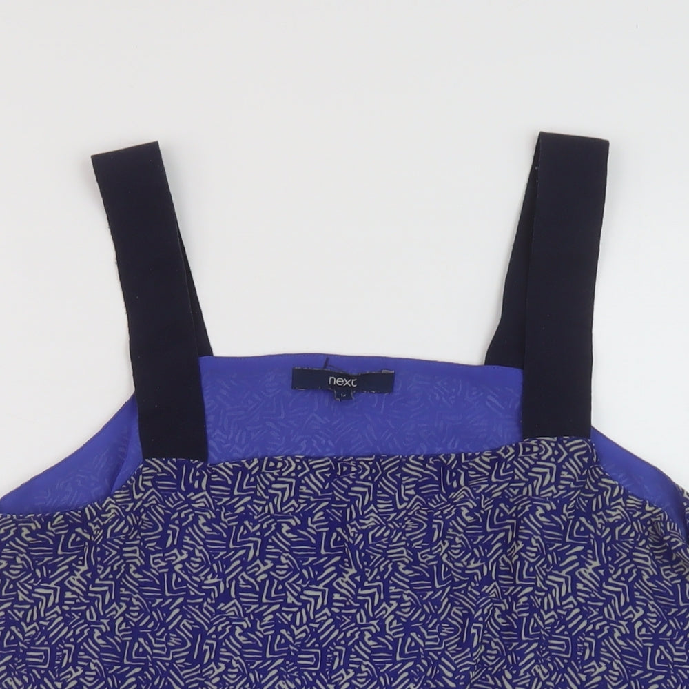 Womens UK Size 12 NEXT Blue Basic Tank