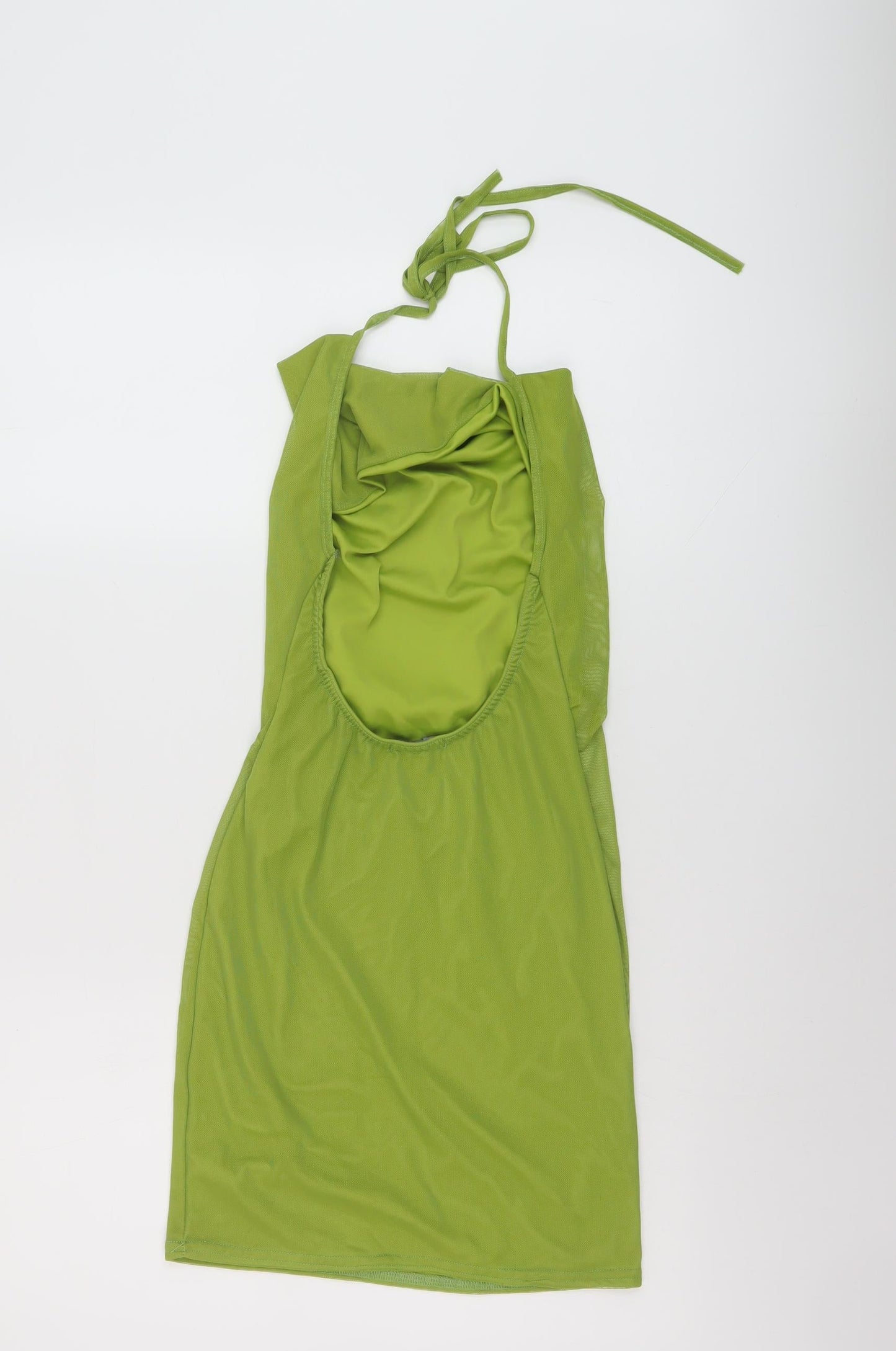 PRETTYLITTLETHING Womens Grey Polyester Mini Size 6 Cowl Neck Pullover