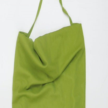 PRETTYLITTLETHING Womens Grey Polyester Mini Size 6 Cowl Neck Pullover