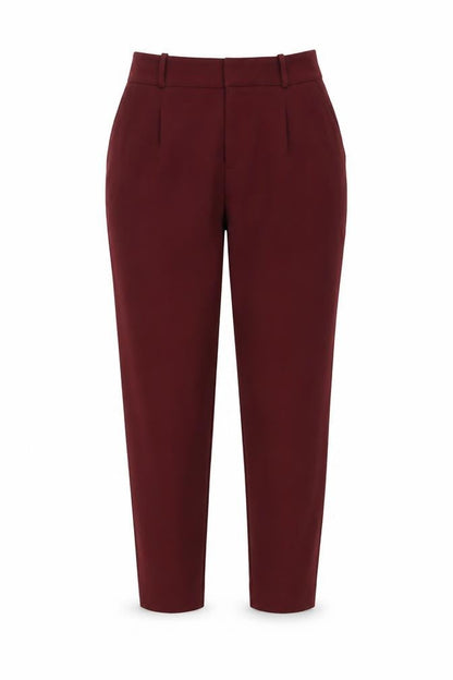 Womens UK Size S Zara Regular Fit  Red Trousers