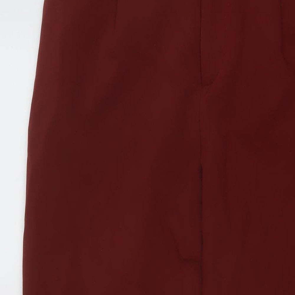 Womens UK Size S Zara Regular Fit  Red Trousers
