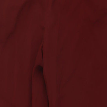 Womens UK Size S Zara Regular Fit  Red Trousers