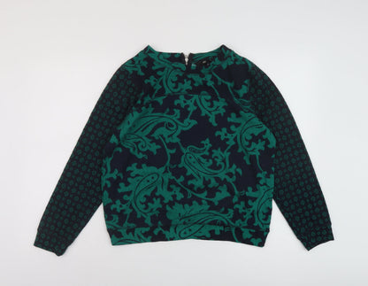 Womens UK Size S H&M Green Basic Blouse