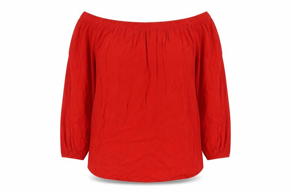 Womens UK Size 12 Select Red Basic Blouse