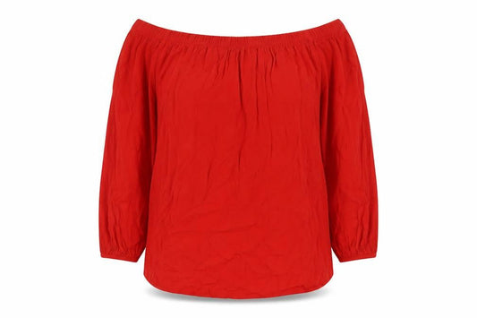 Womens UK Size 12 Select Red Basic Blouse