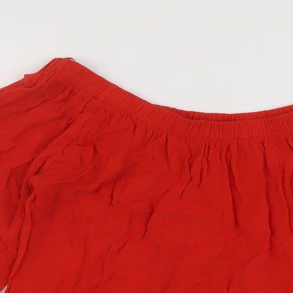 Womens UK Size 12 Select Red Basic Blouse