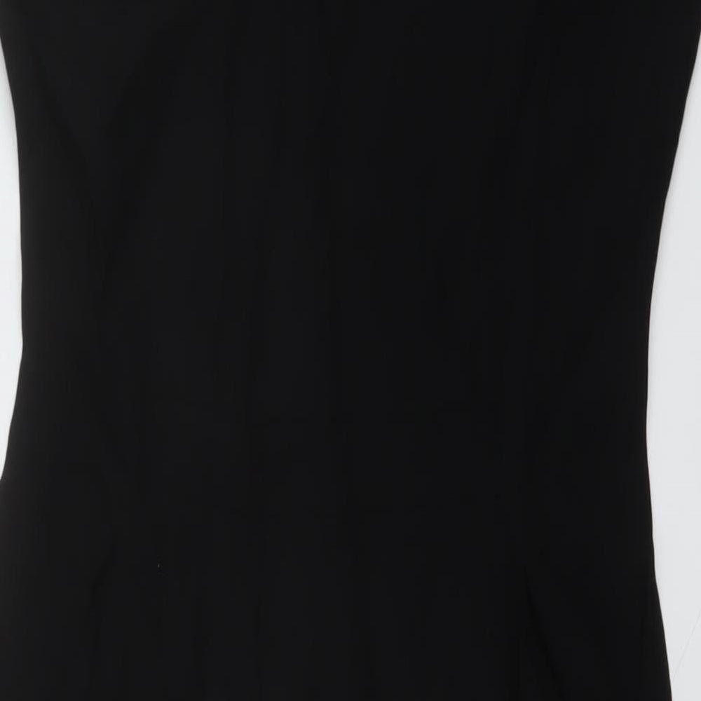 Monsoon Womens Black Polyester Jumpsuit One-Piece Size 10 Zip