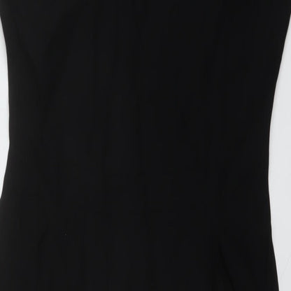 Monsoon Womens Black Polyester Jumpsuit One-Piece Size 10 Zip