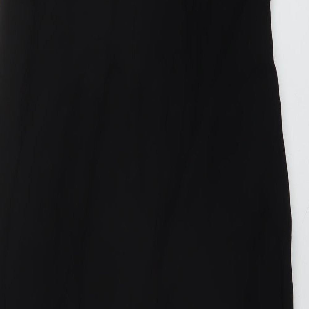 Monsoon Womens Black Polyester Jumpsuit One-Piece Size 10 Zip