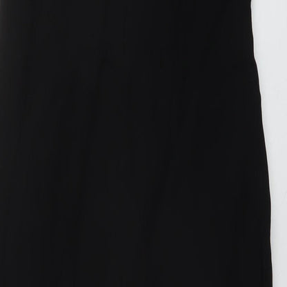 Monsoon Womens Black Polyester Jumpsuit One-Piece Size 10 Zip