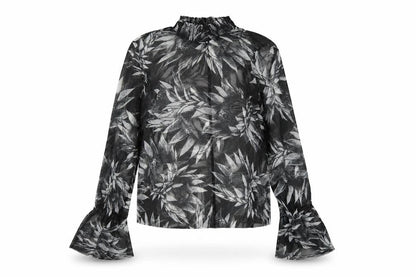 Womens UK Size S Zara Black Basic Blouse