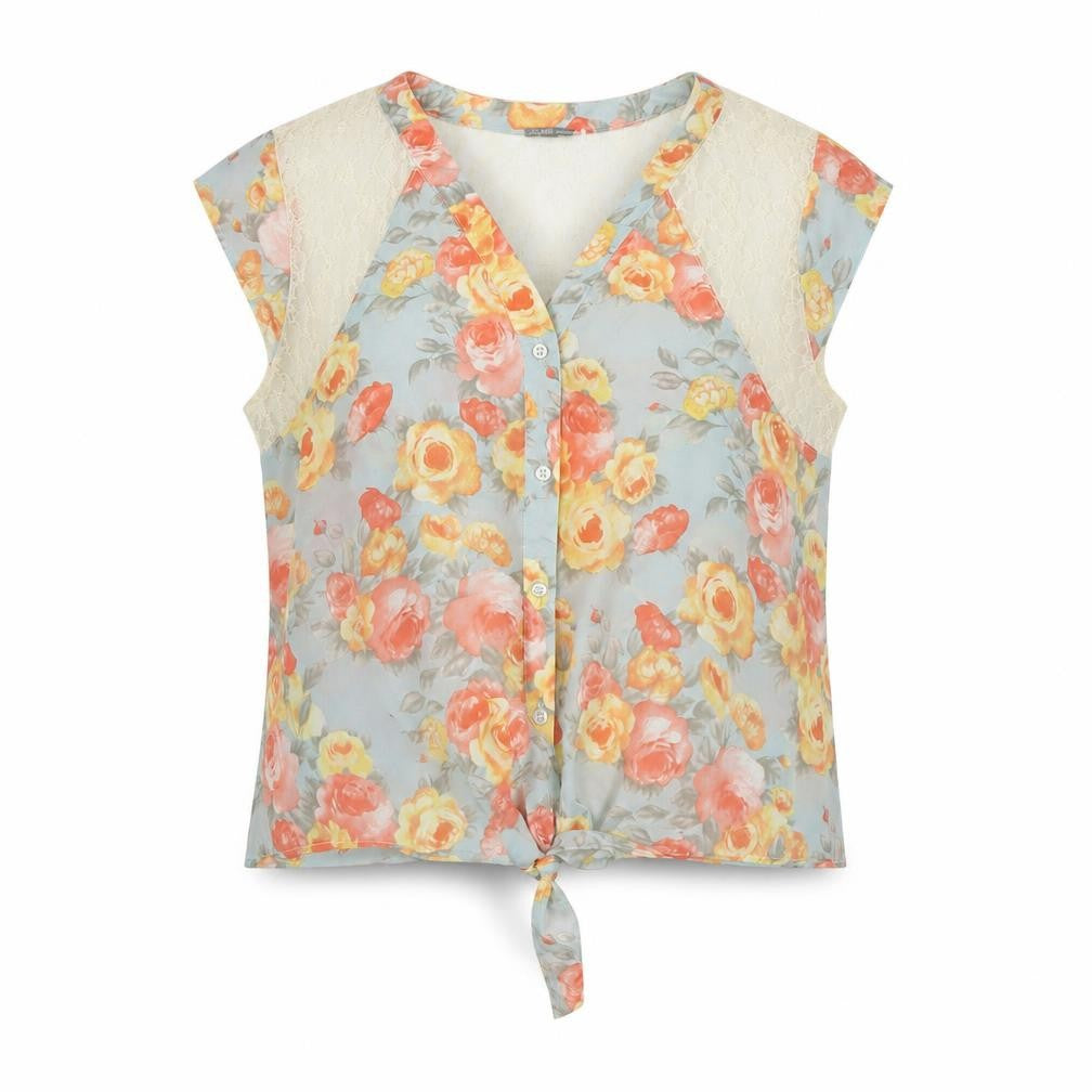 Womens UK Size L Charlotte Russe Multicoloured Basic Blouse