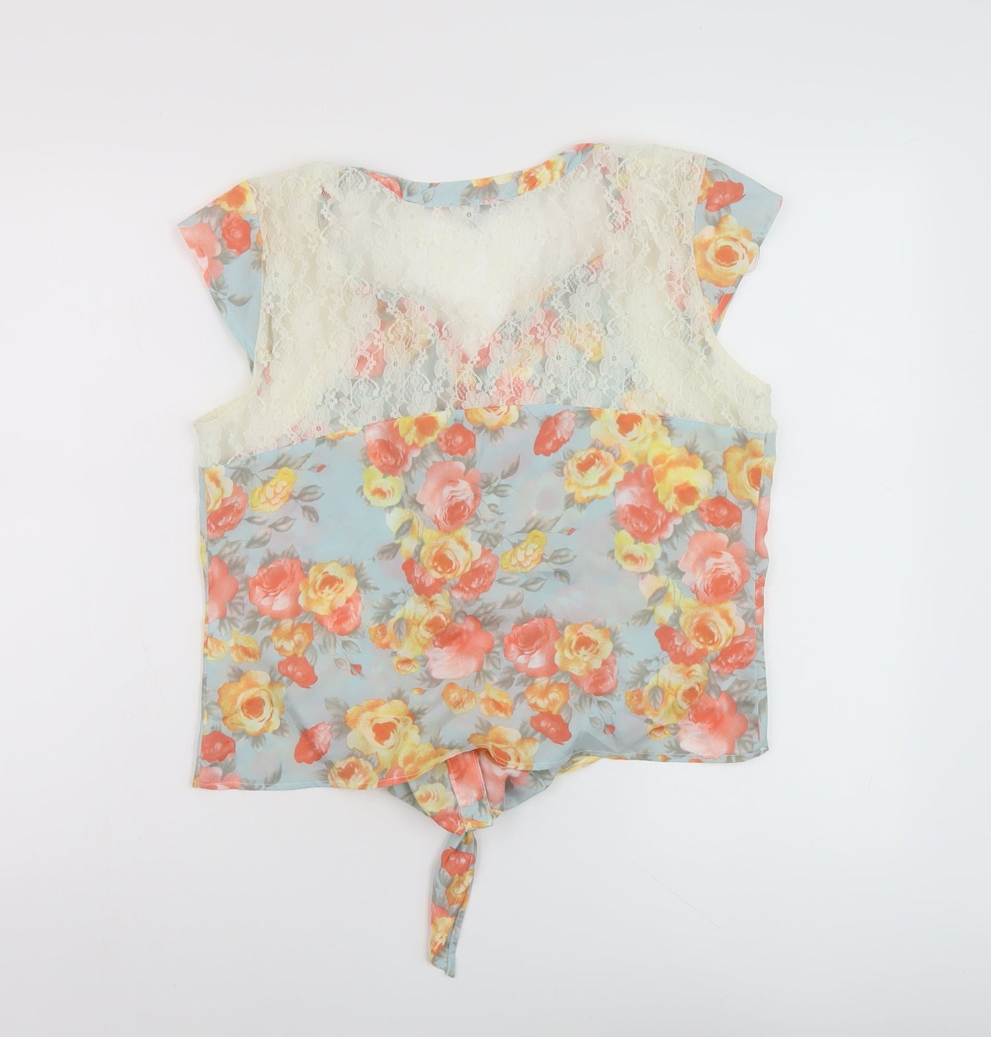 Womens UK Size L Charlotte Russe Multicoloured Basic Blouse