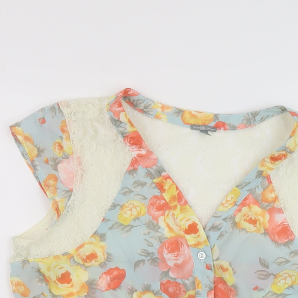 Womens UK Size L Charlotte Russe Multicoloured Basic Blouse