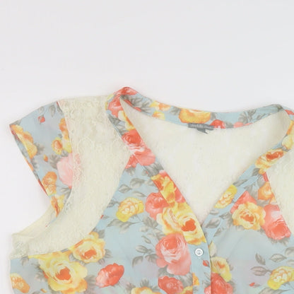 Womens UK Size L Charlotte Russe Multicoloured Basic Blouse