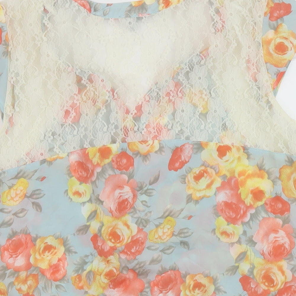 Womens UK Size L Charlotte Russe Multicoloured Basic Blouse