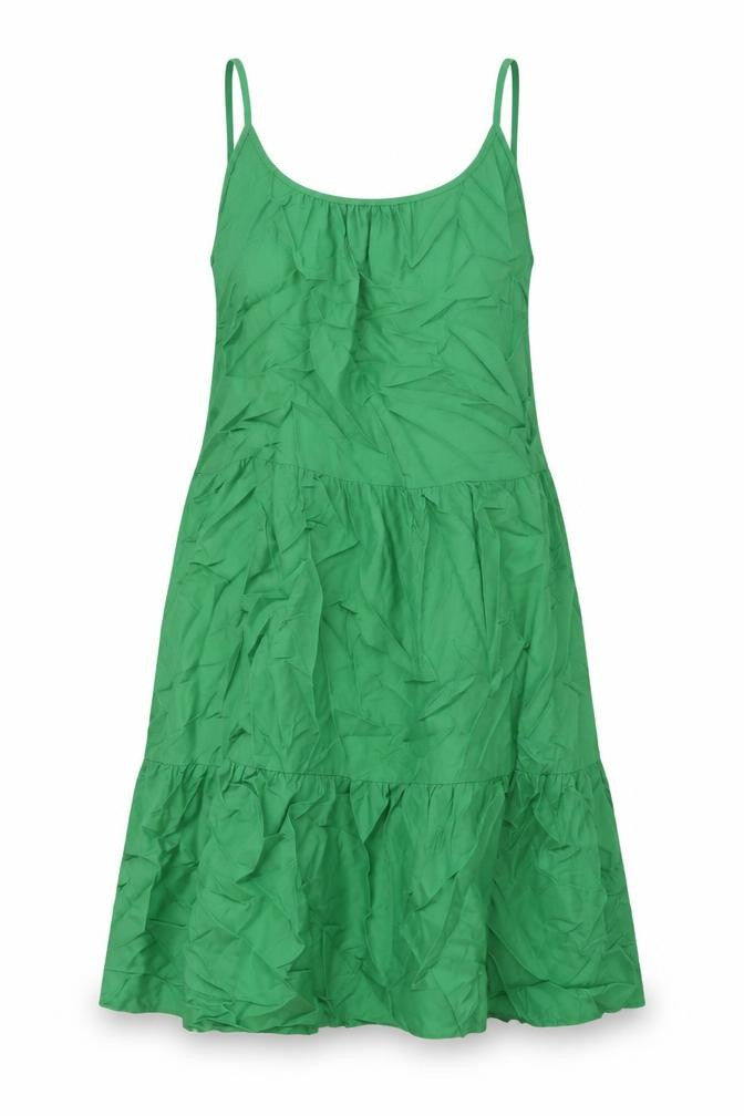 Marks and Spencer Womens Green Viscose A-Line Size 14 Round Neck Pullover