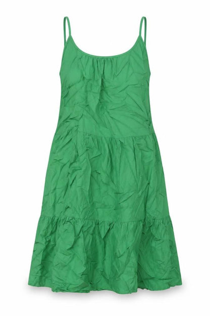 Marks and Spencer Womens Green Viscose A-Line Size 14 Round Neck Pullover